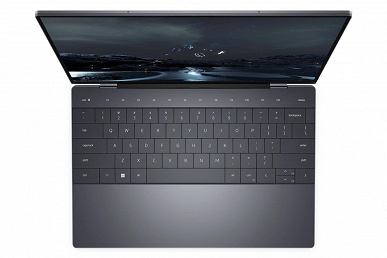 An unusual laptop without a separate touchpad and with an Apple Touch Bar analog.  Dell XPS 13 Plus introduced
