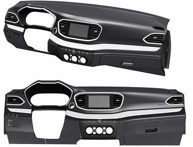 Как у премиальных иномарок: приборная панели у Lada Vesta NG будет двухцветной