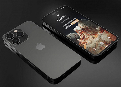 iPhone 14 Pro показали на больших концептуальных рендерах и на видео. Привычной ч?лки больше нет