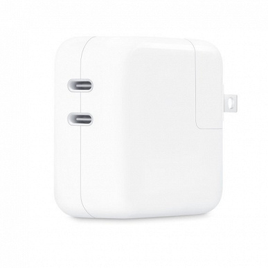 Apple официально представила блок питания с двумя портами USB-C. Он стоит 60 долларов и рекомендован для использования с новым MacBook Air на SoC M2