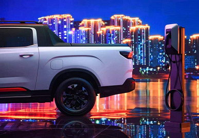 Acceleration to 100 km / h in 6 seconds and a power reserve of 600 km. Geely declassified electric pickup Radar RD6