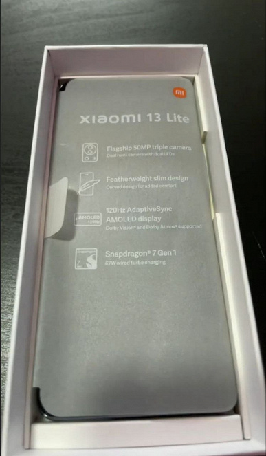 Вырез экрана а-ля Dynamic Island и Snapdragon 7 Gen 1. Живые фото и характеристики Xiaomi 13 Lite