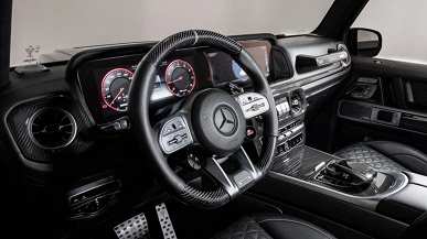 Роскошь и мощь: уникальный «суперчёрный» 900-сильный шестиколесный Mercedes-AMG G 63 выставили на продажу