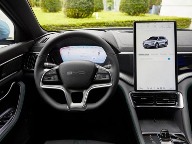 BYD Seal U &mdash; новая модель популярного бренда для Европы. Кроссовер оснащен огромным поворотным экраном