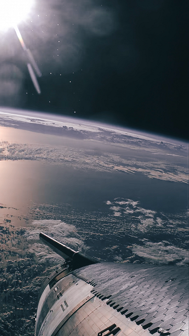 «Не верится, что это реальное фото», — Илон Маск показал снимки, сделанные со Starship из космоса