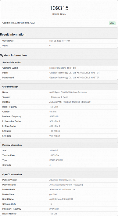 Radeon RX 9060 XT 16 GB показала более слабые результаты, чем Radeon RX 7700 XT