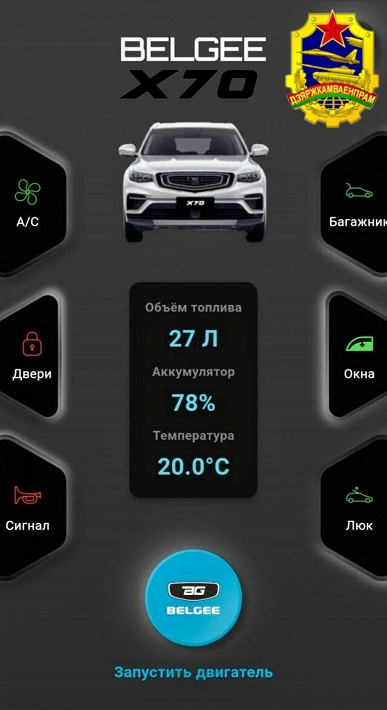 Теперь функциями народных кроссоверов Belgee X50 и Belgee X70 можно управлять удаленно: специально для них разработана телематическая система