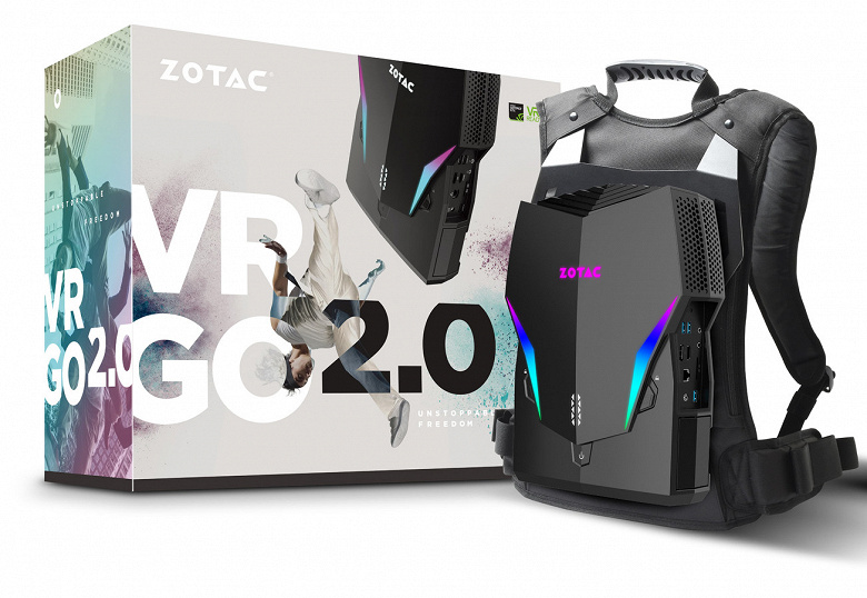 Zotac VR GO 2.0 — рюкзак-компьютер для виртуальной реальности, оснащённый видеокартой GeForce GTX 1070