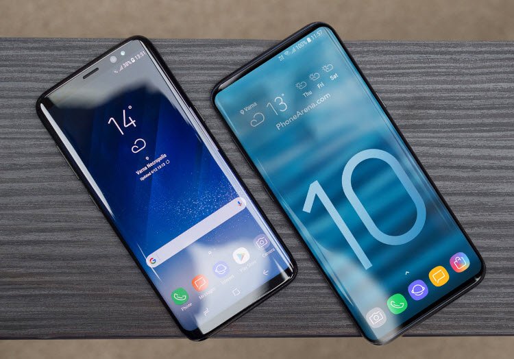 Галерея дня: Samsung Galaxy S10 и S10+ в градиентных цветах в сравнении с другими смартфонами Samsung и Apple