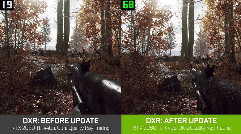 Починили. Новый драйвер Nvidia существенно повышает производительность видеокарт в Battlefield V с активной трассировкой лучей
