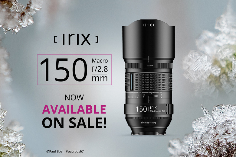 Начинаются продажи объективов Irix 150mm f/2.8 Macro 1:1