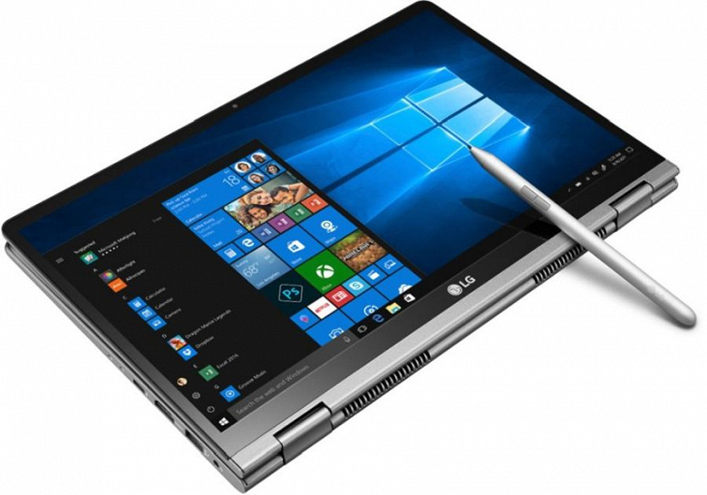 14-дюймовый ноутбук-трансформер LG Gram 2-in-1 весит 1140 граммов