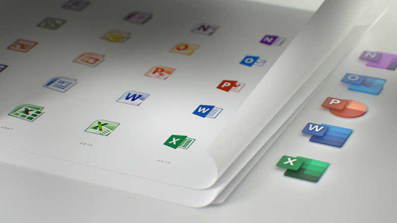 Microsoft показала новые иконки офисных приложений