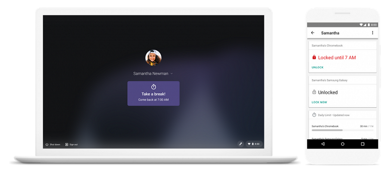 Приложение родительского контроля Google Family Link теперь может управлять и хромбуками