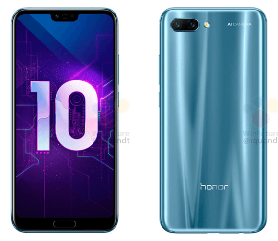 Появились качественные изображения смартфона Honor 10