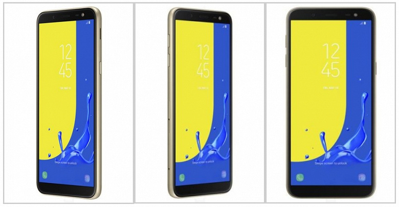 Официальные изображения подтверждают факт наличия у смартфона Samsung Galaxy J6 пластикового корпуса