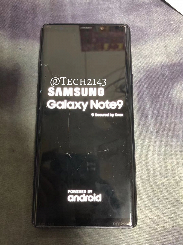 В Сеть слили первые живые фото и видео Samsung Galaxy Note9