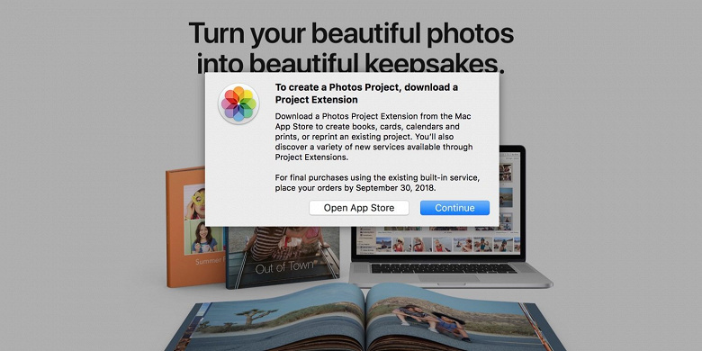 Сервис Apple Photo Print Products скоро прекратит работу
