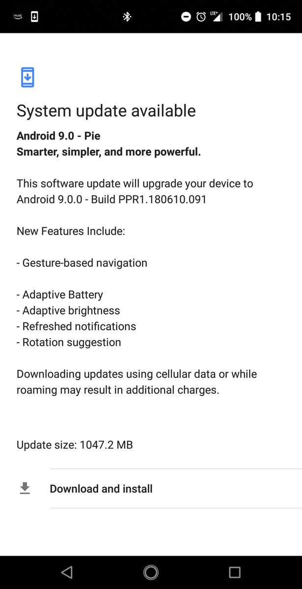 Прошивку Android 9.0 Pie первым среди сторонних смартфонов получил Essential Phone