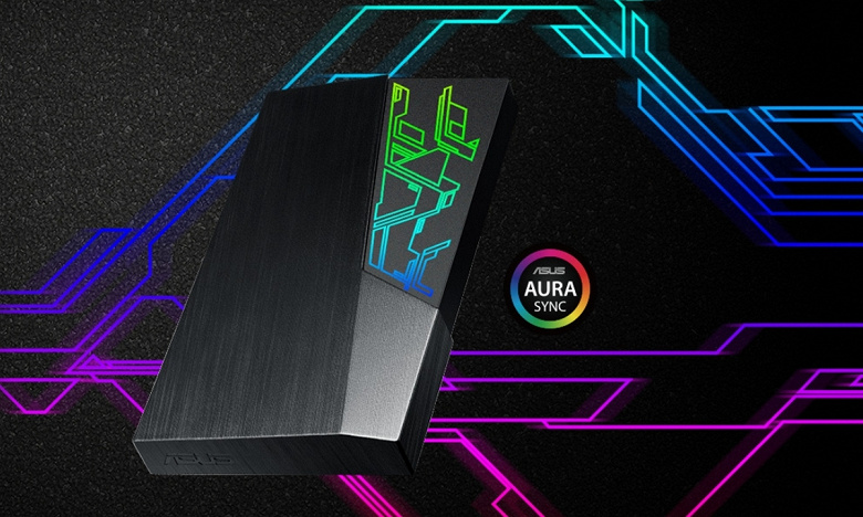 Asus FX HDD — первый внешний жёсткий диск компании с фирменной подсветкой Aura Sync RGB