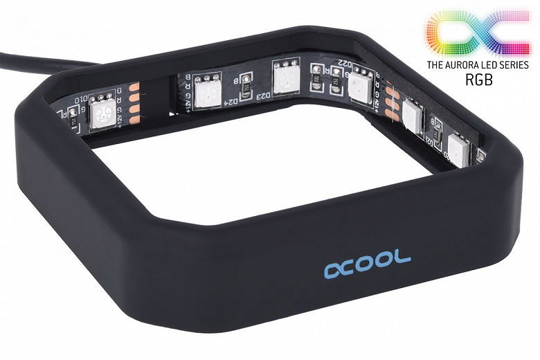 Alphacool Aurora XPX RGB-LED Frame и HardTube RGB-LED Ring позволяют украсить систему жидкостного охлаждения светодиодной подсветкой