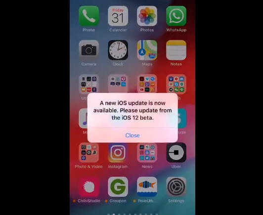В предрелизной версии iOS 12 проявился досаждающий баг