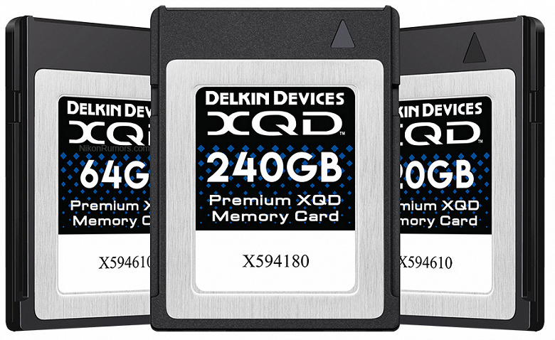 Delkin скоро представит карты памяти XQD, каждая из которых будет иметь серийный номер