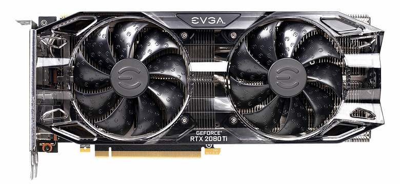 Представлена видеокарта EVGA GeForce RTX 2080 Ti Black Edition ценой $1000: частоты референсные, а кулер – нет