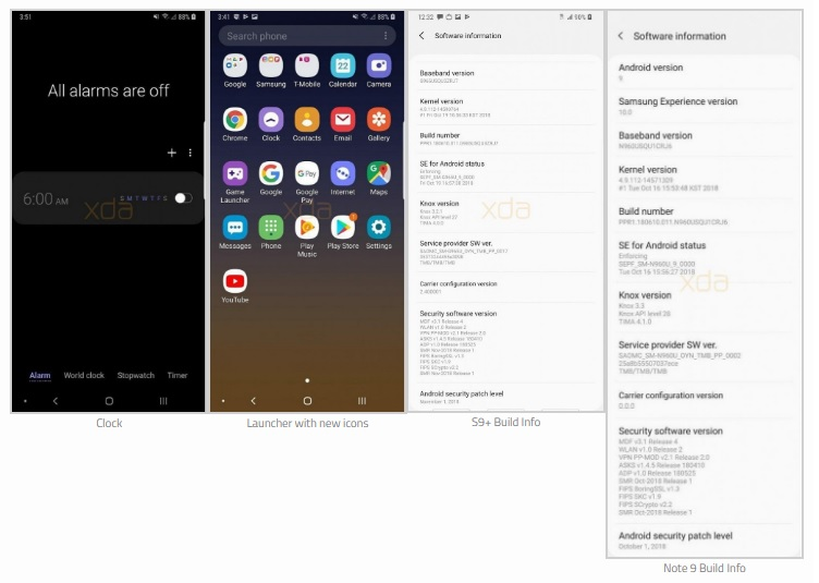 Бета-версия Android 9.0 Pie для Samsung Galaxy S9 и S9+ уже утекла в Сеть