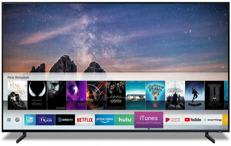 Умные телевизоры Samsung получат поддержку Apple iTunes Movies и AirPlay 2