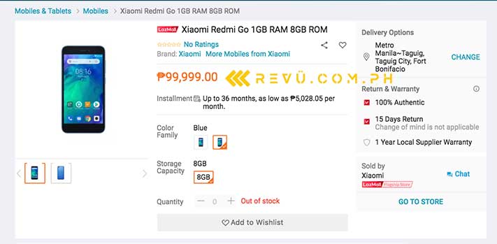 Бюджетный смартфон Redmi Go под управлением ОС Android 8.1 Oreo (Go Edition) полностью рассекречен