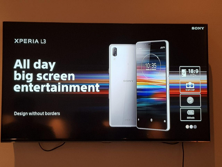 Смартфон Sony Xperia L3 получил бюджетную платформу, старую версию Android, но должен порадовать автономностью