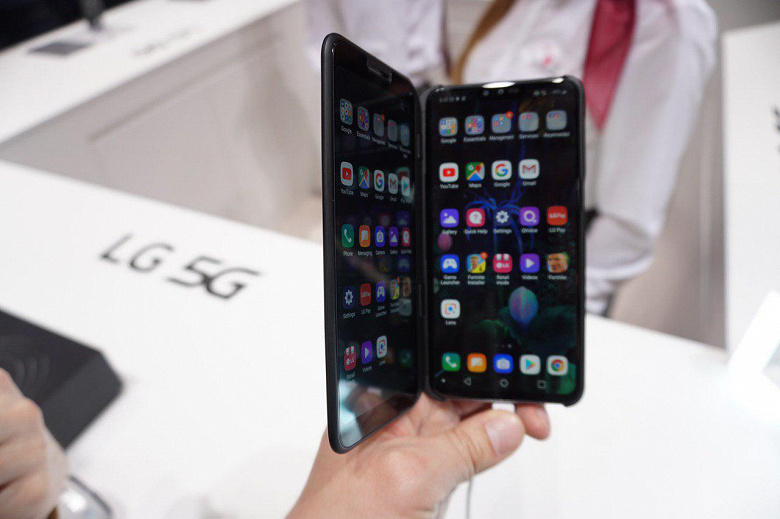 Смартфон LG V50 ThinQ 5G представлен официально: Snapdragon 855, модем 5G Qualcomm X50 и... эмуляция складной модели (обновлено: добавлены живые фото)
