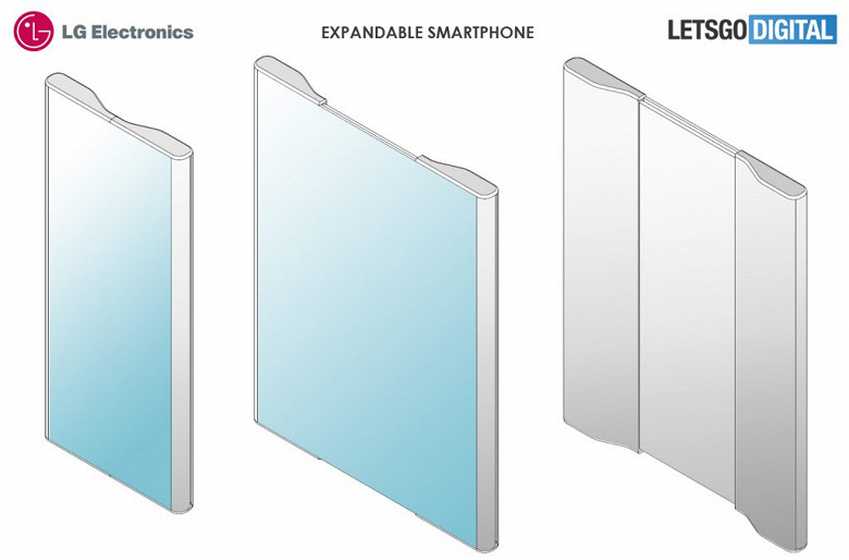 LG запатентовала смартфон с раздвижным экраном