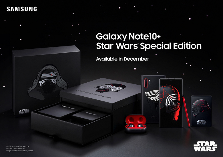 Представлен смартфон Samsung Galaxy Note10+ Star Wars