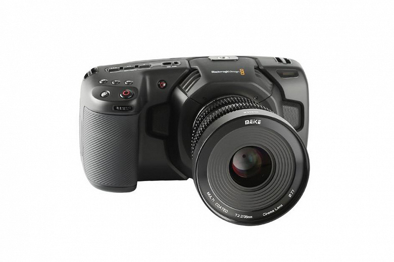 Объектив Meike MK-35mm T2.2 адресован снимающим видео камерами системы Micro Four Thirds 