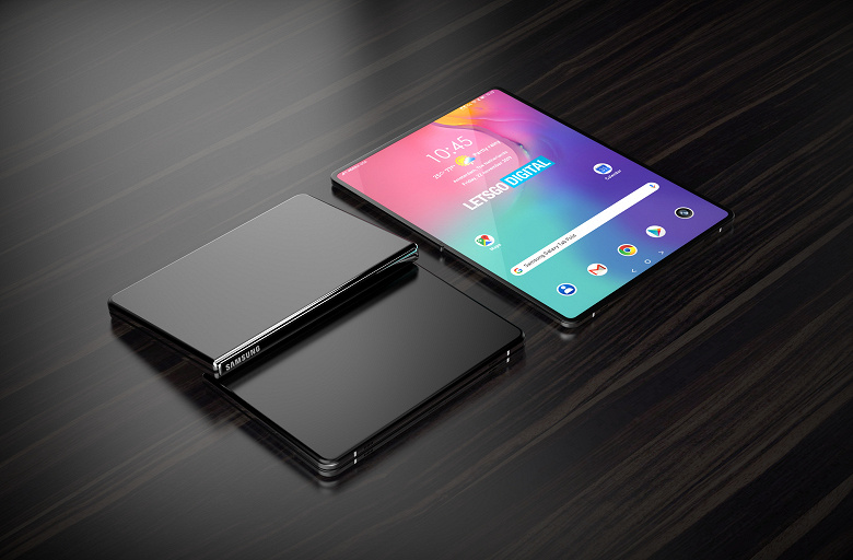 Так будет выглядеть гибкий планшет Samsung Galaxy Fold