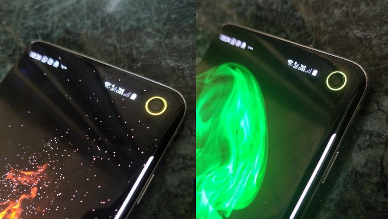 Кольцо вокруг камеры Samsung Galaxy S10 может отображать уровень заряда аккумулятора