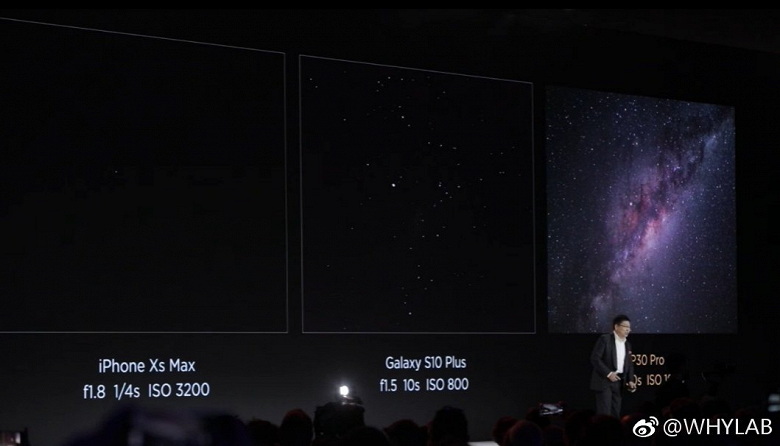Очень странное сравнение. Huawei принижает возможности камер конкурентов, рекламируя Huawei P30 Pro