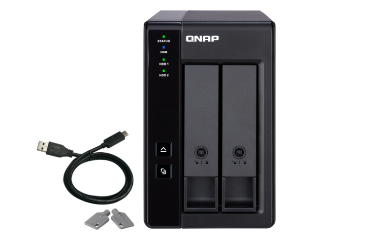 Шасси QNAP TR-002 можно использовать для расширения дисковых хранилищ 