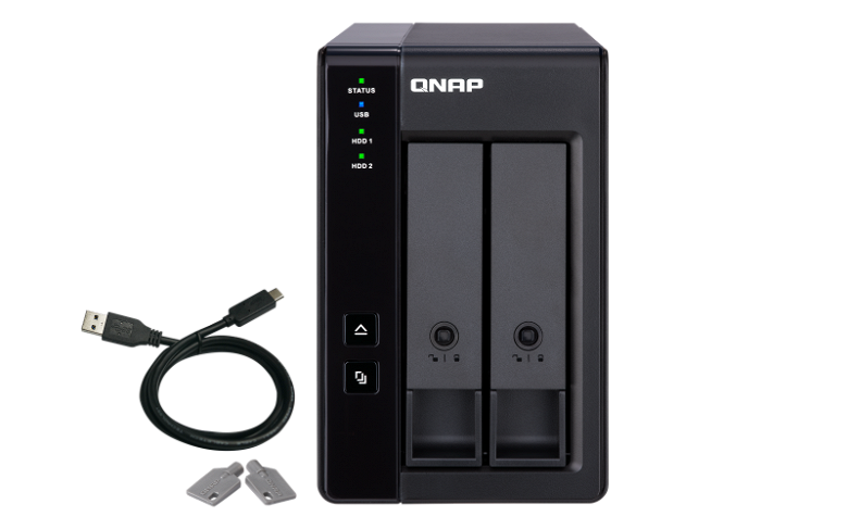 Шасси QNAP TR-002 можно использовать для расширения дисковых хранилищ