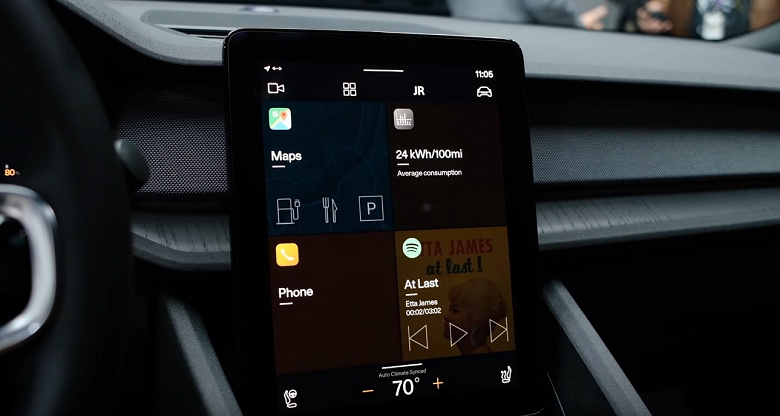 Видео дня: работа ОС Android Automotive в электромобиле Polestar 2