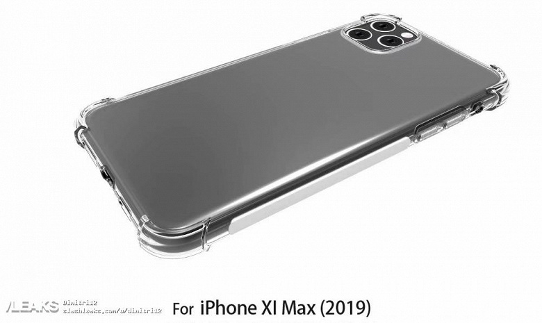 iPhone XI Max в прозрачном чехле красуется на новых рендерах