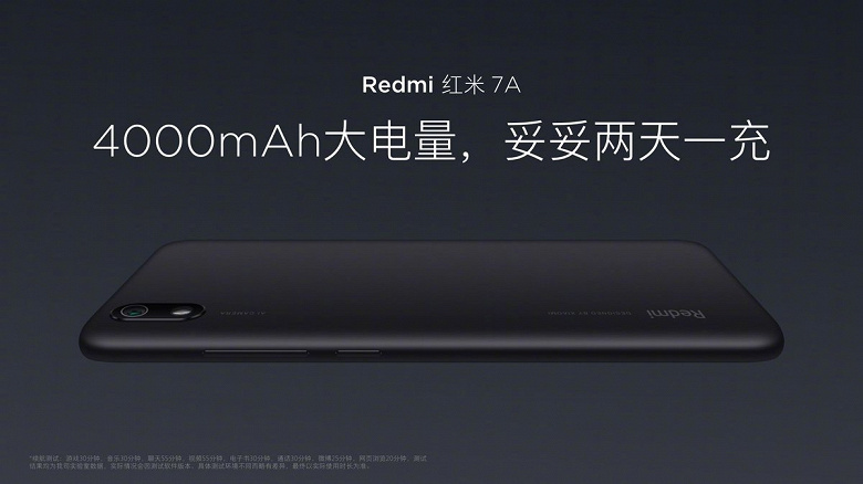 Официальные рендеры и характеристики Redmi 7A. Смартфон получил SoC Snapdragon 439 и аккумулятор на 4000 мА•ч