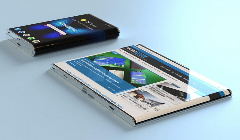 Samsung Galaxy Fold 2 показался на рендерах