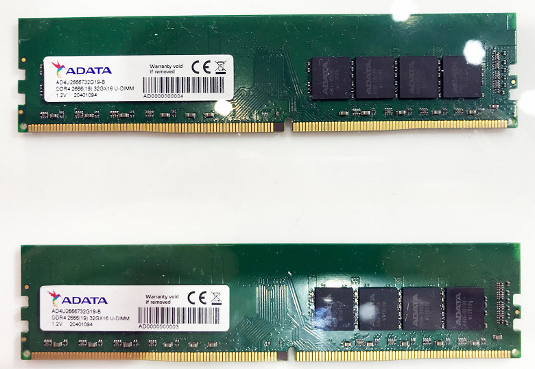 У Adata готов модуль DDR4 DIMM обычной высоты объемом 32 ГБ
