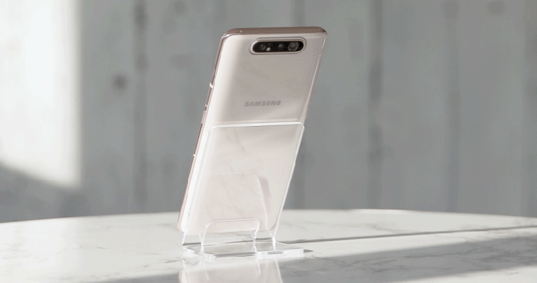 В России дешевле ожидаемого. Стартовали продажи Samsung Galaxy A80 с камерой-перевертышем