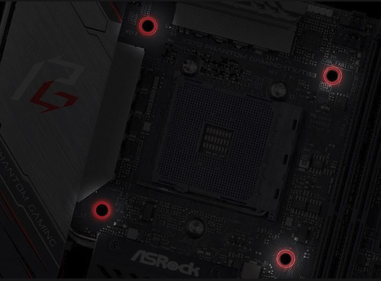 Плата ASRock X570 Phantom Gaming рассчитана на системы охлаждения для процессоров Intel