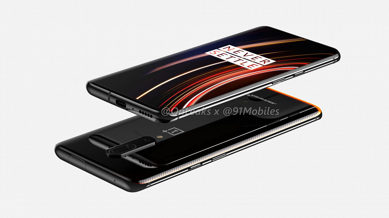 Смартфоны OnePlus 7T Pro и OnePlus 7T Pro McLaren Edition позируют на рендерах