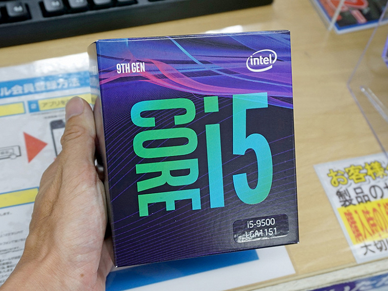 Стартовали продажи шестиядерного процессора Intel Core i5-9500